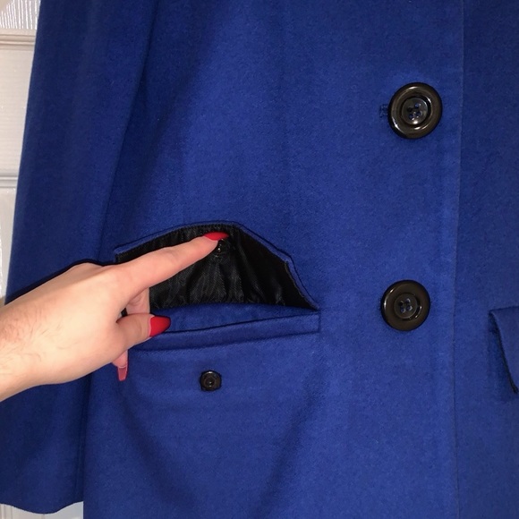 Alice & Olivia ‼️ SALE‼️ sapphire blue wool cashmere coat - Picture 9 of 17